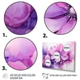 thumbnail image 4 of Designart "Botanical Ink Pink and Purple Floral Elegance" Oversized Abstract Framed Wall Art - Modern Pink Abstract Botanicals Living Room Framed Canvas Art, 4 of 7