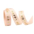 thumbnail image 2 of Ruanlalo Packing Ribbon,1 Roll Packing Ribbon Gilding Letter Design DIY 10 Yards Mother's Day Bouquet Wrapping Satin Webbing Souvenirs Supplies, 2 of 6
