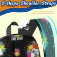 thumbnail image 5 of Game Controller Black Pattern 17" School Backpacks for Teens,Waterproof Oxford Fabric,S-Shape Padded Straps for School,Travel,Hiking,Camping, 5 of 6