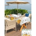 thumbnail image 5 of Outdoor Tablecloths with Umbrella Hole & Zipper, Eucalyptus Leaves Tablecloth Rectangle 60x84 Inch, Daisy Flower Spring Watercolor Country Floral Bee Waterproof Table Cloth, Patio/Pool Table Covers, 5 of 8