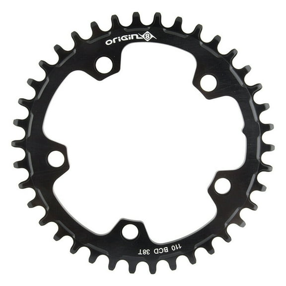 Origin8 Holdfast 1x Chainring 38t 1x 110 BCD 5-Bolt 10/11/12-Speed Aluminum Blk