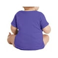 thumbnail image 2 of Infant Short Sleeve Cotton/Polyester Baby Rib Bodysuit Purple 18M, 2 of 5