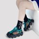 thumbnail image 4 of White Calcetines de algodón Harajuku para mujer, medias de estilo Hip Hop con lazo estampado de letras dulces de Lolita, 4 of 5