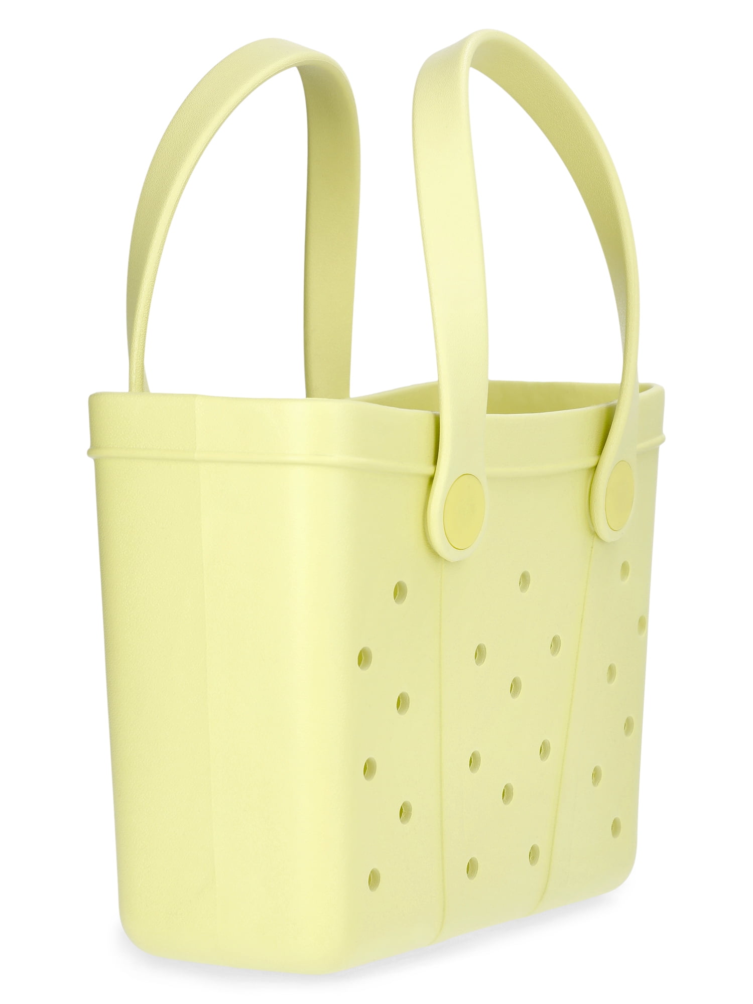 Time and Tru Women's Lightweight Mini Beach Tote Bag, Yellow
