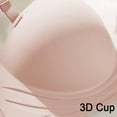 thumbnail image 4 of Timegard Push up Bras for Women Spaghetti Strap Comfy High Support Everyday Bras Thin Breathable Bralette, 4 of 6