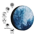 thumbnail image 5 of Spare Tire Cover, Abstract Ocean Waves Wheel Cover Tire Covers for Trailers Car Truck Camper Universal Tire Covering Fits Diameter, 5 of 7