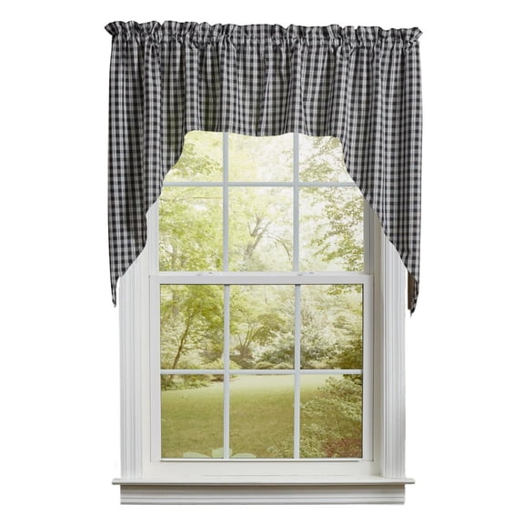 Stafford Black & Cream Swags - 72"x36" - Park Designs