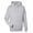 Heather Grey, variant on Men's 80/20 Midweight College Hooded Sweatshirt - JET BLACK - XL