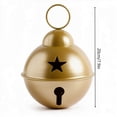 thumbnail image 3 of Metal Home Decoration, Gold Metal Christmas Jingle Bells 8 Inch Large Sleigh Bells Decoration For Tree Door Wreath Holiday Ornament Indoor, 3 of 8