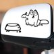 thumbnail image 5 of Adhesivo para coche gato y cuenco, varios colores, 5 of 5