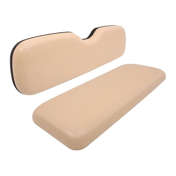 Universal Golf Cart Rear Seat Replacement Cushions for EZGO Club Car Golf Cart Back Seat Cushion - Wheat