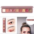 thumbnail image 4 of de sombras de ojos, 9 colores, a prueba de sudor, de larga duración, ble, natural, de regalo Colcomx Paleta de sombras de ojos, 4 of 7
