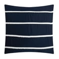 thumbnail image 6 of Lanco Leah Stripes 6- Piece Comforter Set, Navy, King, Fill Polyester, Damask, 6 of 6