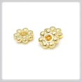 thumbnail image 3 of ZHAOCHENG 200 cuentas espaciadoras de aleación de flores para hacer joyas, collares y pulseras, 4 mm, 3 of 5