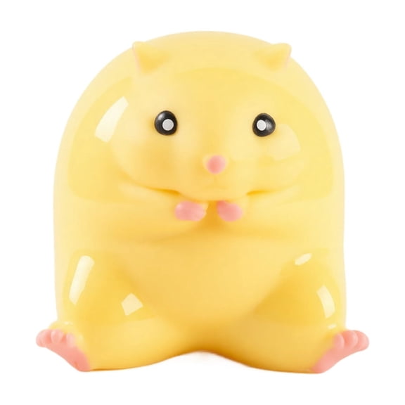 Knisume Squeeze Squishy Stress Relief Toys - Hamster Plush Sensory Toy, Slow Rising Soft TPR Satisfying Squishy Jumbo Squishy for Desk,D
