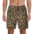thumbnail image 2 of Picia Leopard Print pattern Mens Swim Trunks with Compression Liner Stretch Beach Shorts Quick Dry with Zipper Pockets No-Chafing Board Shorts-XX-Large, 2 of 9