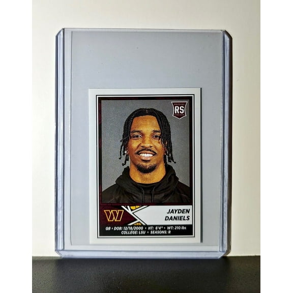Jayden Daniels 2024 Panini NFL Rookie Sticker #347 Washington Commanders