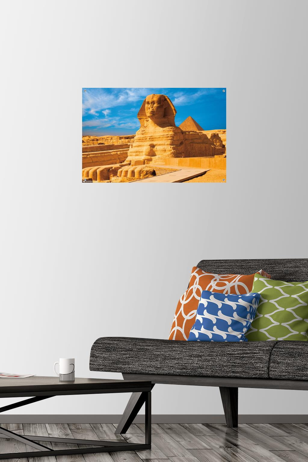 The Great Sphinx Of Giza Wall Poster with Push Pins, 14.725" x 22.375"