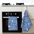 thumbnail image 4 of Disketp Colorful Sailing Ship Waffle Weave Kitchen Dish Cloth,Super Absorbent Kitchen Dish Towels 16*26 Inches for Dish Rags Washing Dishes, Drying Dishes, 4 of 7