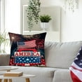 thumbnail image 2 of SLYNSHome Independence Day Pillow Covers Decorations 18x18 inch 4th of July Patriotic American Flag Throw Pillowcase Memorial Day Cushion Cover for Sofa Bed Car, 2 of 6