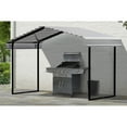 thumbnail image 3 of Arrow 12 x 6 x 7 ft Eggshell Carport With 1-Sided Enclosure, 3 of 16