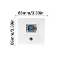 thumbnail image 3 of Compactly 86mm XLR/Speakon/Speakon 6.35mm/1/4in Port Sound Wall Panel Wall Plate Insert for Easy Installation in Various Setting, 3 of 8