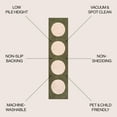 thumbnail image 6 of JONATHAN Y WASHABLE 2 x 8 Runner Rug, Cirkel Minimalist Geometric Dot - Green/Cream, WSH113B-28, 6 of 10