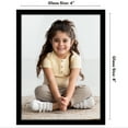 thumbnail image 4 of Americanflat 6x8 Picture Frame with Shatter-Resistant Glass Streamline Collection Thin Border Photo - Black, 4 of 7