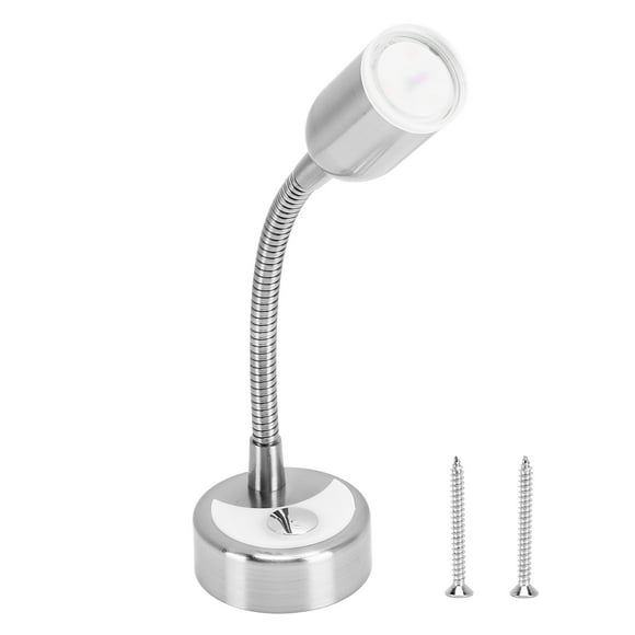 Boat Reading Bedside Light Touch Switch 3 Levels Warm White Lighting Flexible Goose Neck for Camper Caravan