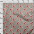 thumbnail image 3 of oneOone Silk Tabby Gray Fabric Florals Quilting Supplies Print Sewing Fabric By The Yard 42 Inch Wide, 3 of 4