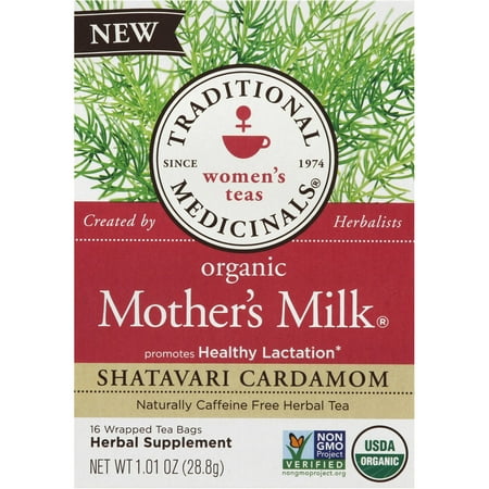 TRADITIONAL MEDICINALS lait maternel organique Sacs à base de plantes de thé, 16 count (pack de 3)