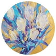 thumbnail image 3 of Vibe Blooming Tulips Round Small Area Rug, Print Non Slip Washable Floor Mat, Soft Throw Rug for Living Room, Powder Room Entryway, Bathroom, Bedside, 3 of 6