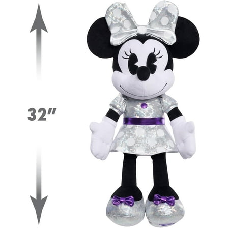 Disney100 Years of Wonder Minnie Mouse 32-inch Jumbo Plush Stuffed Animal, Once-in-a-Lifetime Exclusive, Kids Toys for Ages 3 Up by Just Play