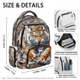 thumbnail image 5 of HELLHERO Tiger Aztec Pattern Padded Breathable Straps Shoulder Bookbag for Back to School Elementary School, Padded Shoulder Straps Lightweight 600D Polyester School Bag, 5 of 8