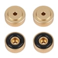 thumbnail image 3 of 4* Alloy Speaker Audio Isolation Feet Speaker Spike Pads with Non-Slip Rubber Rings for Audio,Speakers, Subwoofers, Home Theater, 3 of 9