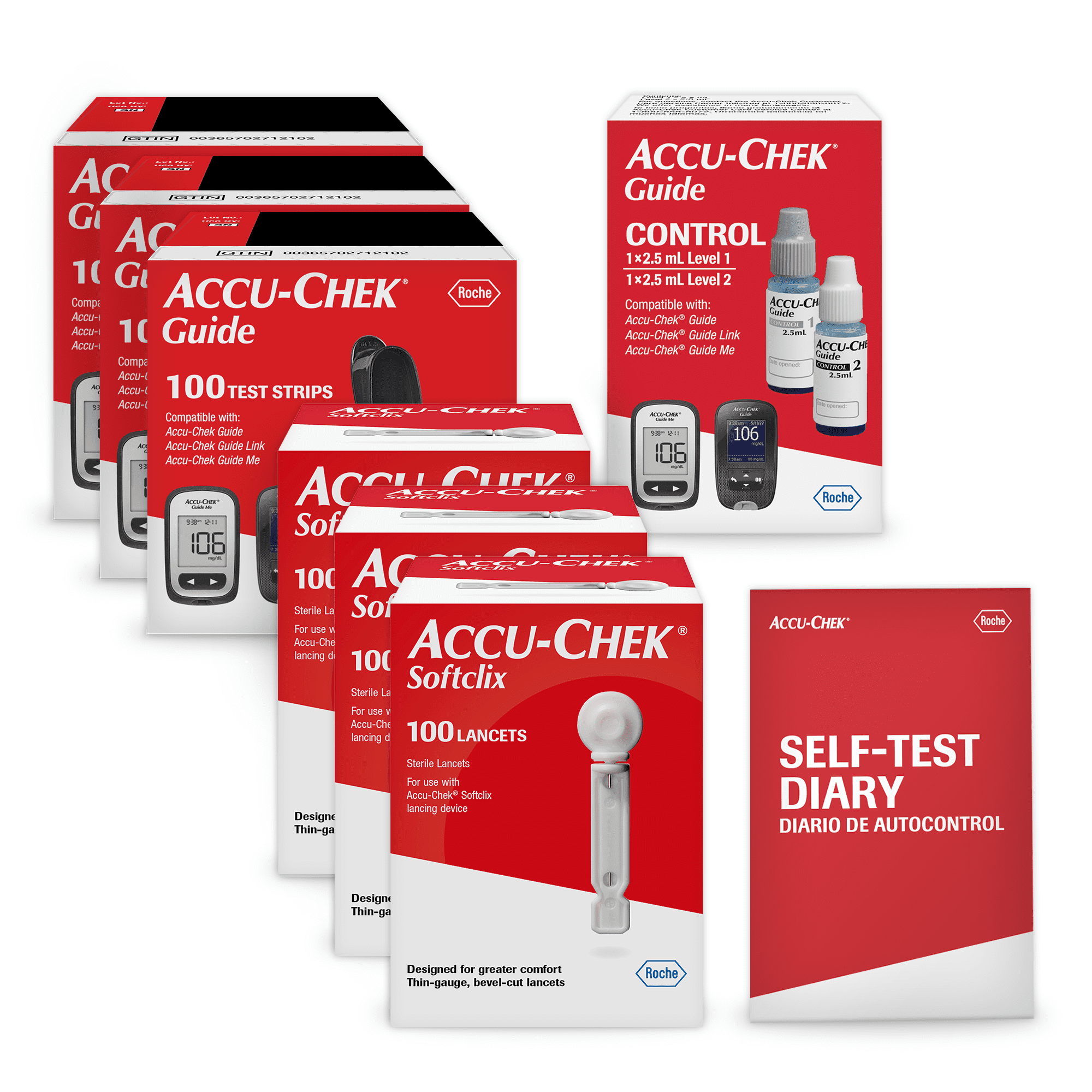 AccuChek Softclix Diabetes Blood Sugar Test Kit for Diabetic Glucose