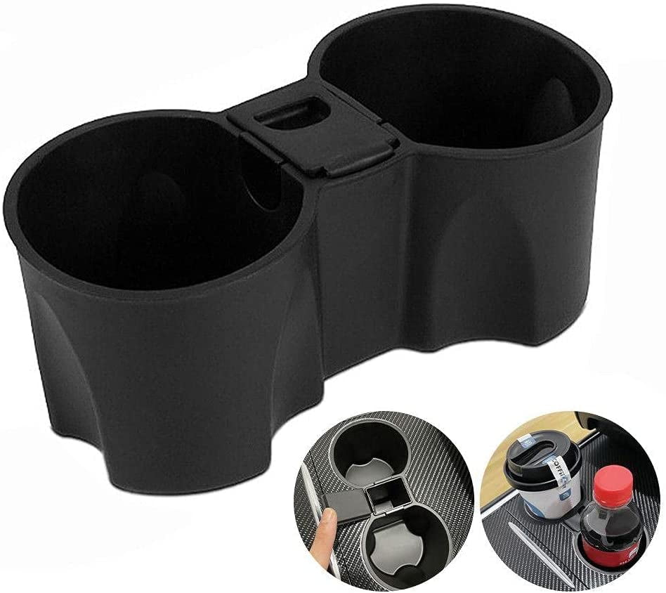 Center Console Cup Holder, Silicone Cup Holder Insert with Mini Trash
