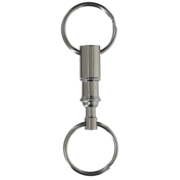 Hillman Pull Apart Key Ring, 1" Split Ring, Easy Release, Stainless Steel, 1 Pack