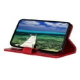 thumbnail image 3 of For Iphone 14 Mirror Window Crazy Horse Pattern Mobile Phone Protective Leather Case Red, 3 of 5