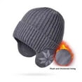thumbnail image 4 of KIHOUT Beanie Winter Hats for Women Men Merino Wool Unisex Short Skull Cap Double Layer Fleece Lined Knit Winter Warm Hat, 4 of 5