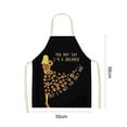 thumbnail image 3 of CNKOO Sunflower Pattern Apron Skin-friendly Breathable Cotton Flax Cooking Apron, 3 of 8