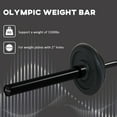 thumbnail image 3 of Soozier 7.2ft Weight Bar, Bench Press Bar with Rotating Sleeves, 1500lbs Weight Capacity, Black, 3 of 9