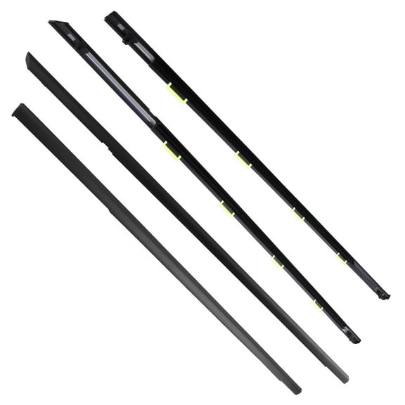 Maxpeedingrods 4x Black Window Trim Glass Door Belt Rubber for 1996-2000 Honda Civic DX 4D