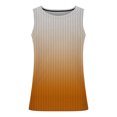 thumbnail image 4 of YUTK Men's Casual Tank Top New Fashion Casual Men's Summer Loose Waistcoat Print Sport Round-Neck Tank Features Orange 4Xl, 4 of 7