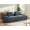 Grey, variant on 90 Inch Wide Oversized Full Foam 4 Seater Couch for Living Room, Upholstered Modern Couch with Deep Seat & Wide Armrests, Ergonomic Compressed Sofa, No Assembly, Ivory