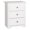 White, variant on SONGMY Sonoma Traditional Tall Nightstand Side Table with 3 Drawers, Functional Tall 3-Drawer Bedside Table 16" D x 23" W x 29" H, White, WDC-2403