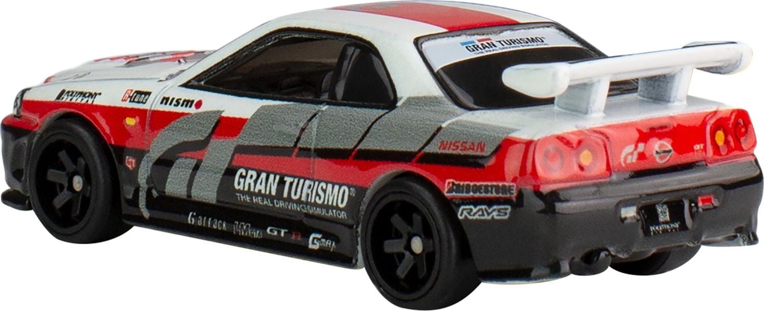 Hot Wheels Retro Entertainment 1:64 Scale Nissan Skyline GT-R (BNR34), Fast & Furious Die-Cast Toy Car