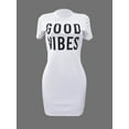 thumbnail image 2 of Lovelywholesale Good Vibes Letter Print Dress, 2 of 4