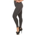 thumbnail image 2 of Premium Basic Seamless Leggings - Plus Size - 1XL 2XL 3XL Black 1XL/2XL, 2 of 2