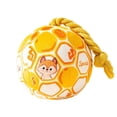 thumbnail image 3 of Squeaky Plush Dog Ball Toy with Durable Rope, Interactive Stuffed Animal for Teeth Cleaning, Boredom Relief Training Teether Pet Supplies for Small and Medium Breeds, 3 of 5